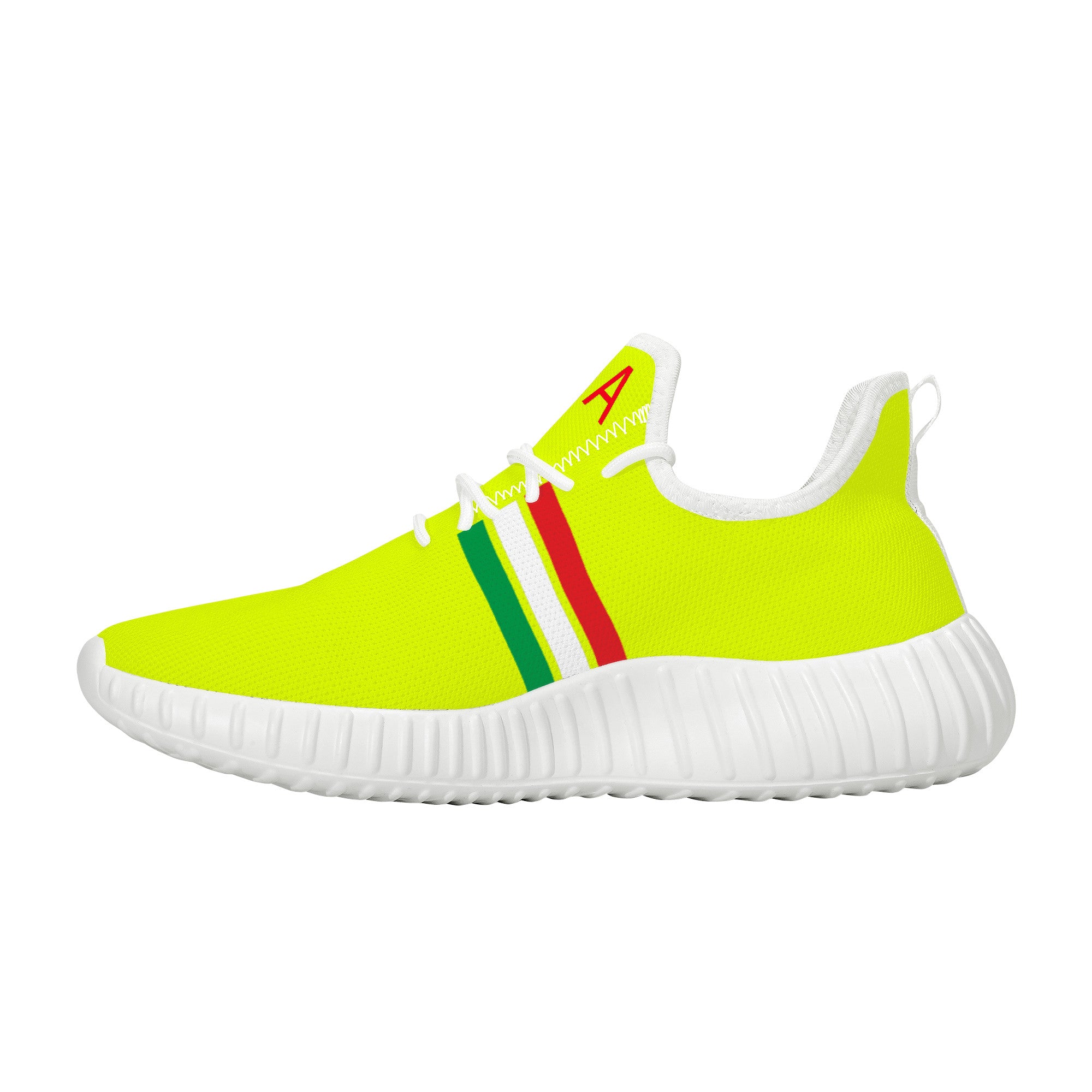 Italia Mesh Knit Sneakers - Yellow