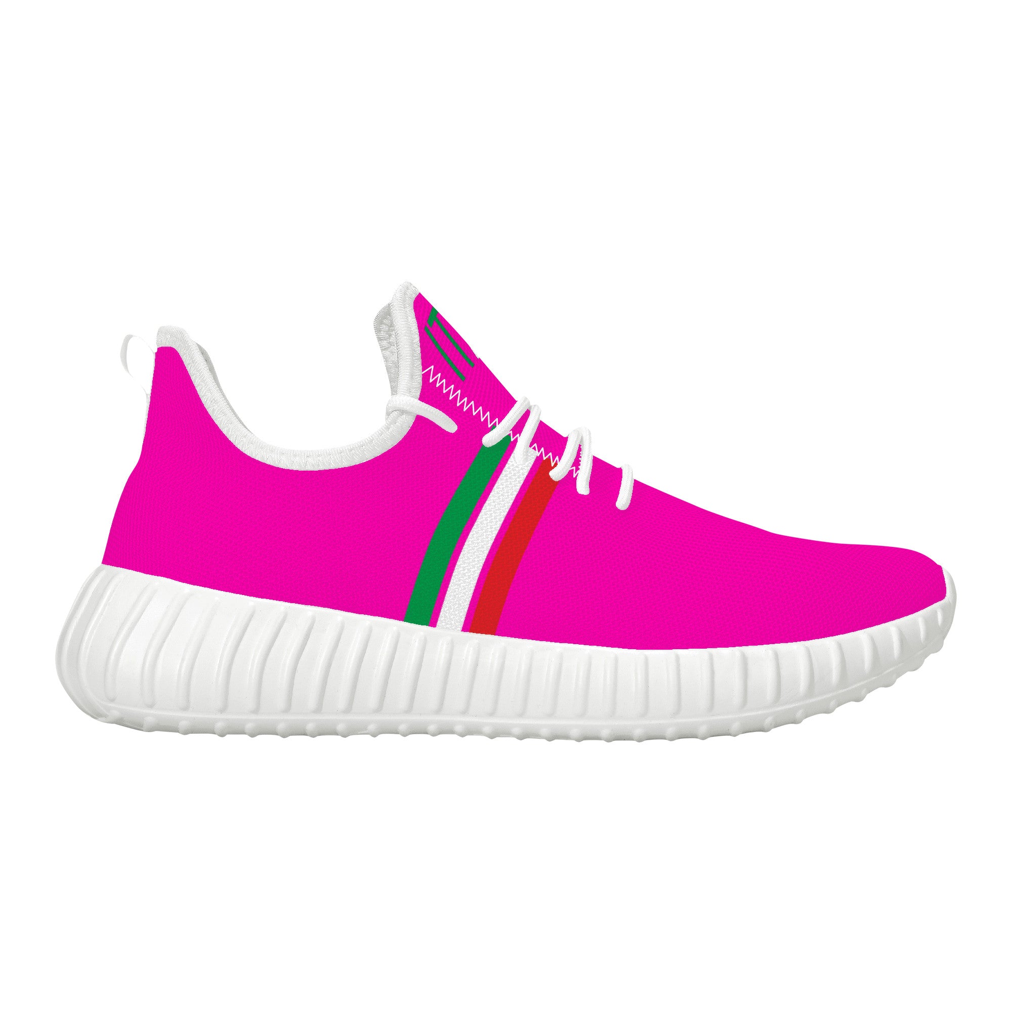 Italia Mesh Knit Sneakers - Pink