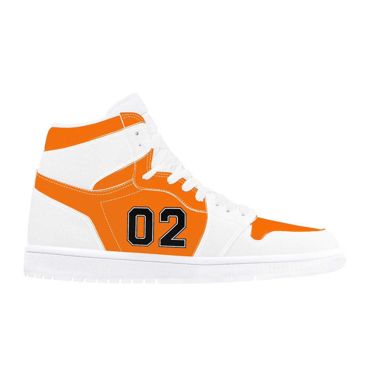 02 Jordan High Top Synthetic Leather Sneakers