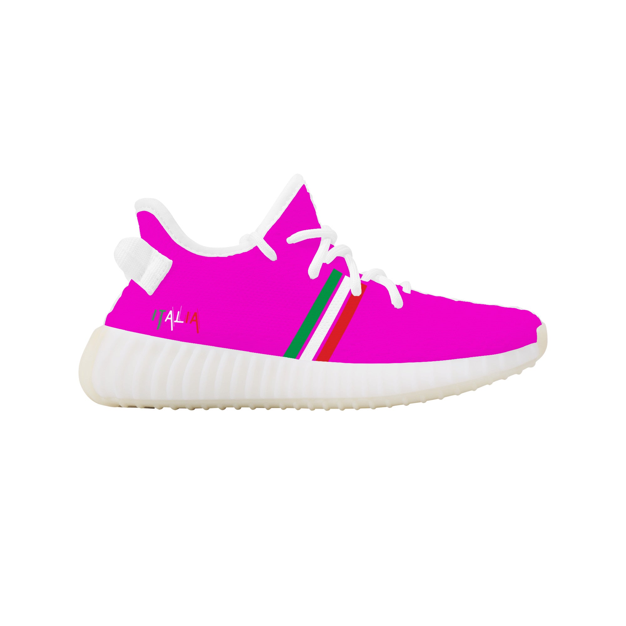 Italia Kids Mesh Knit Sneakers - Pink