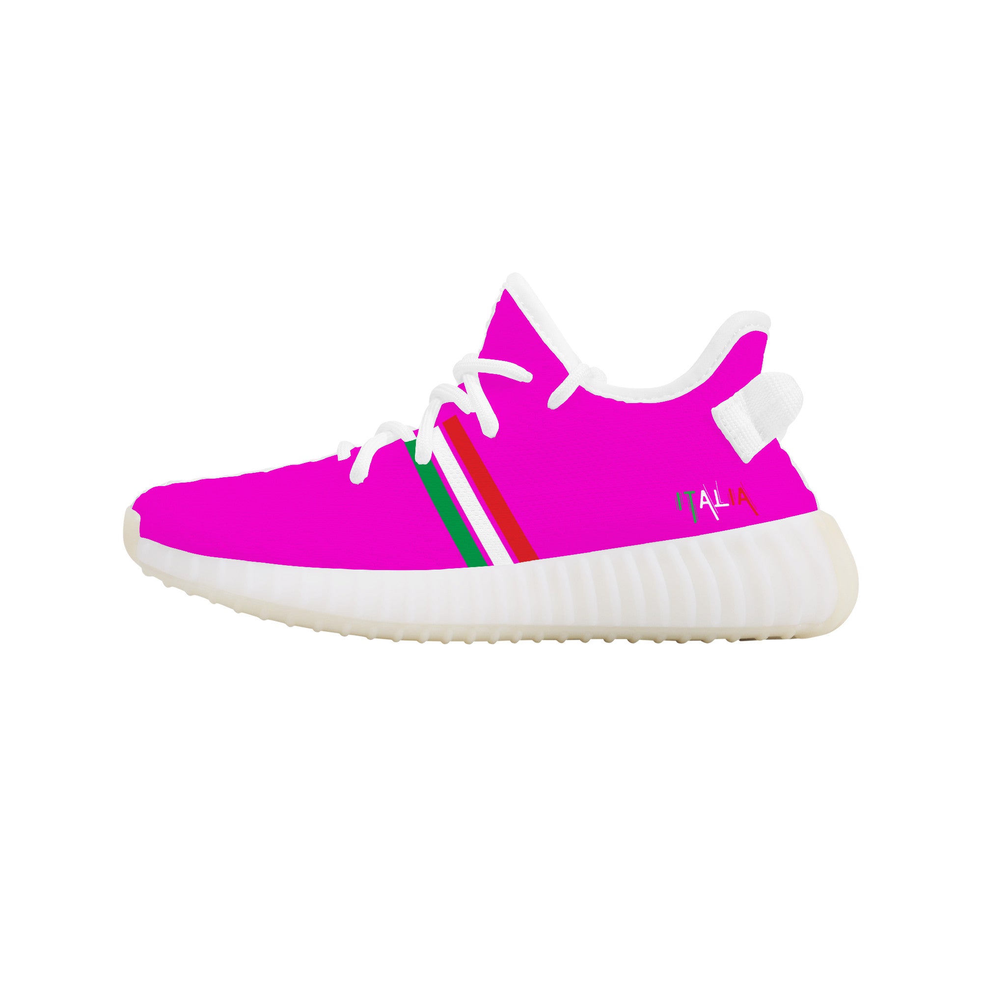 Italia Kids Mesh Knit Sneakers - Pink