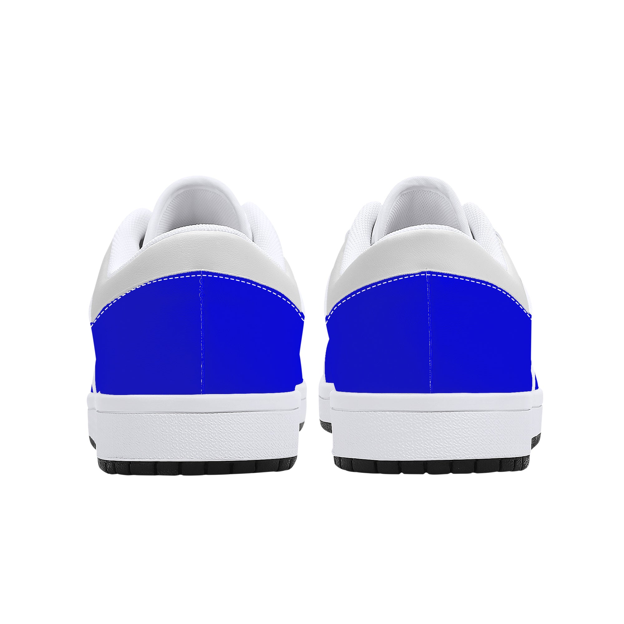 Italia Blu/White Low-Top Leather Sneakers