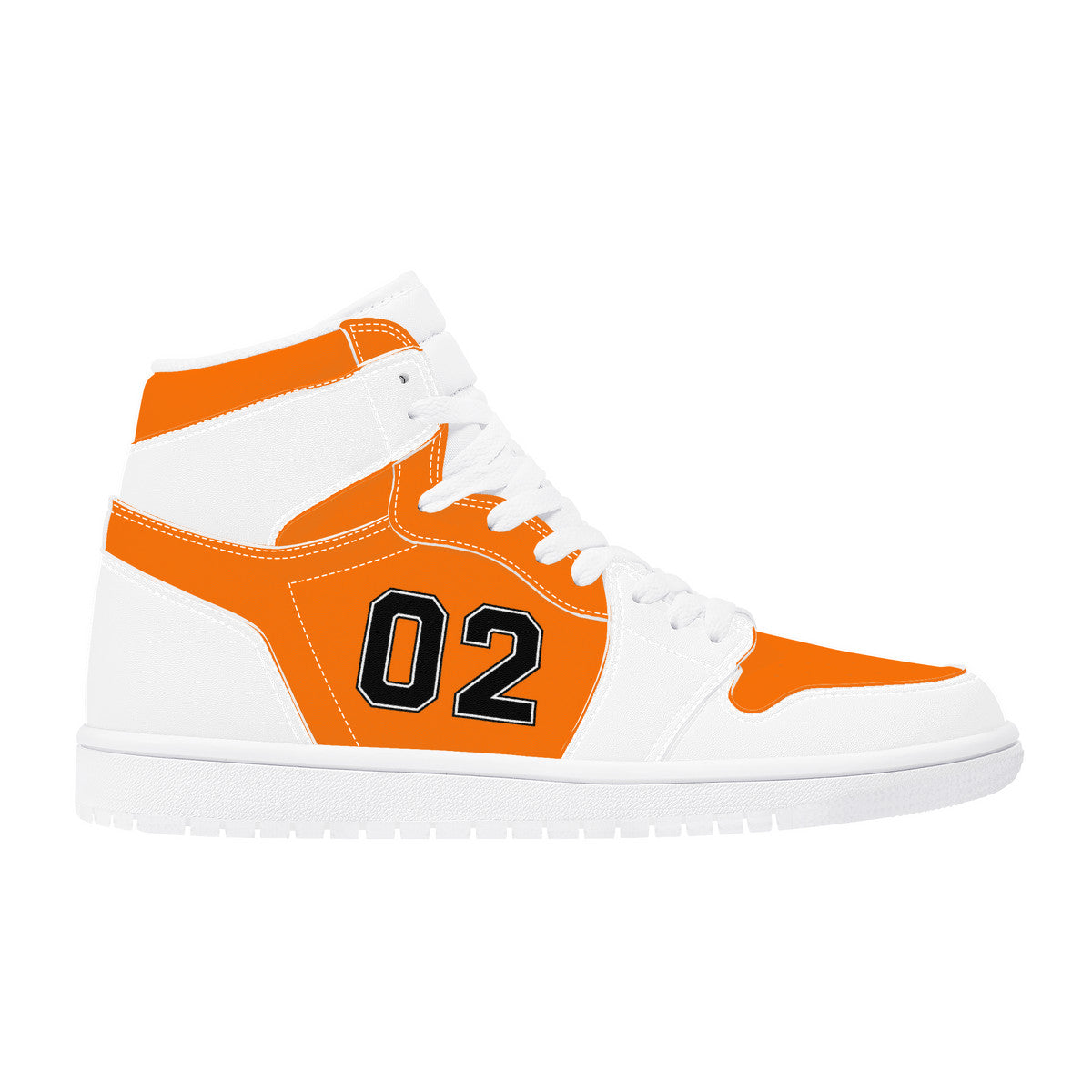 02 Jordan High Top Synthetic Leather Sneakers