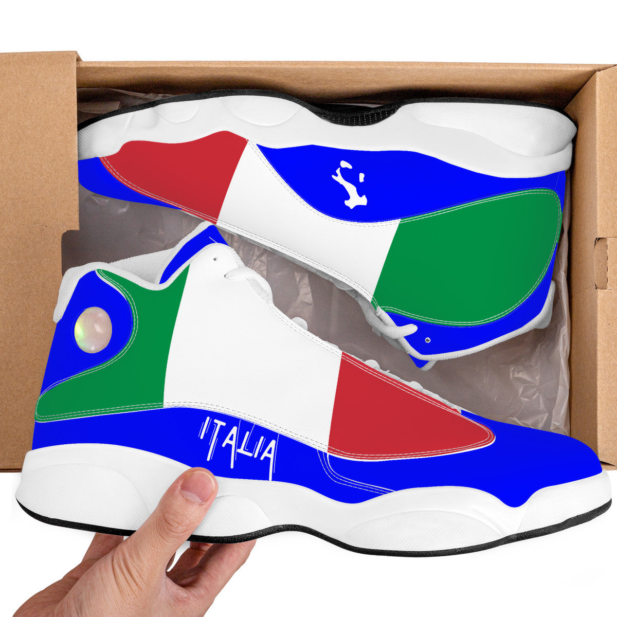 Italia Basketball Sneakers - Blu