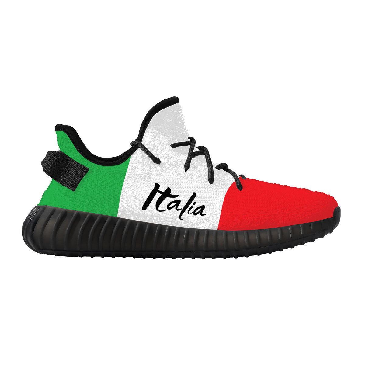 Italian Flag Breathable Mesh Knit Sneaker