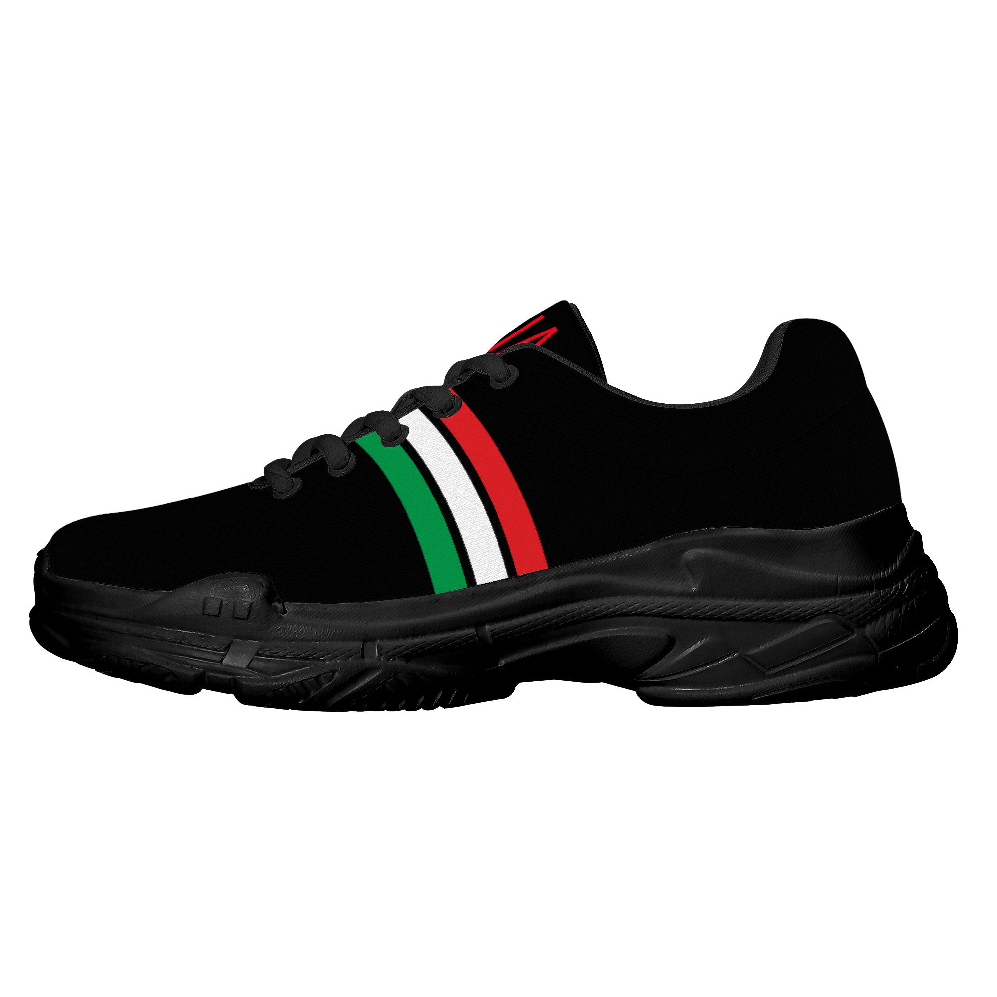 Italia Chunky Sneakers - Black