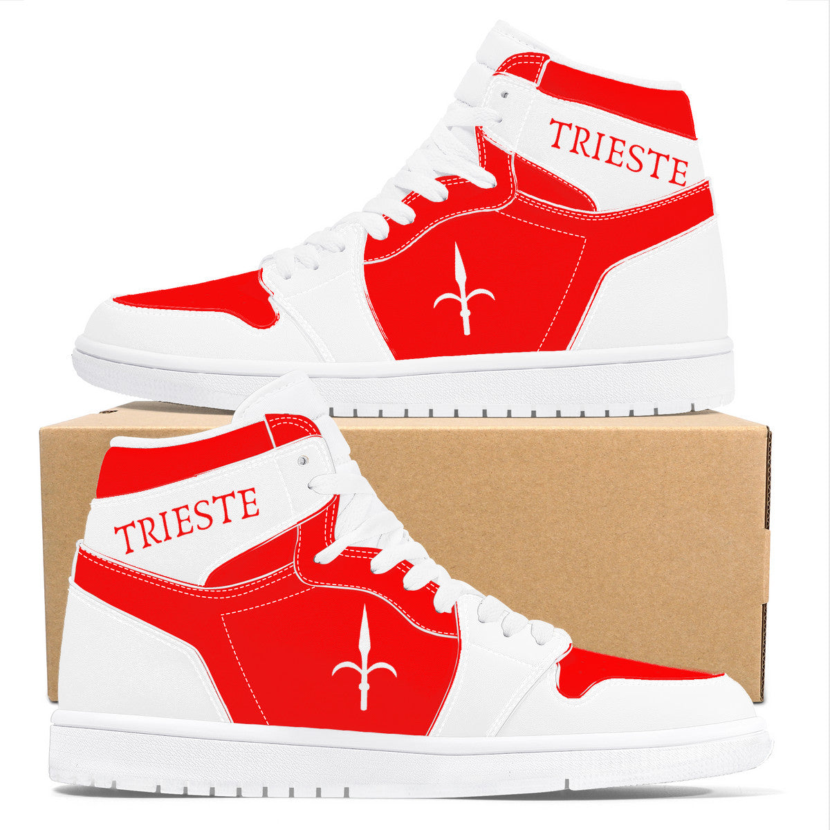 Trieste High Top Synthetic Leather Sneakers