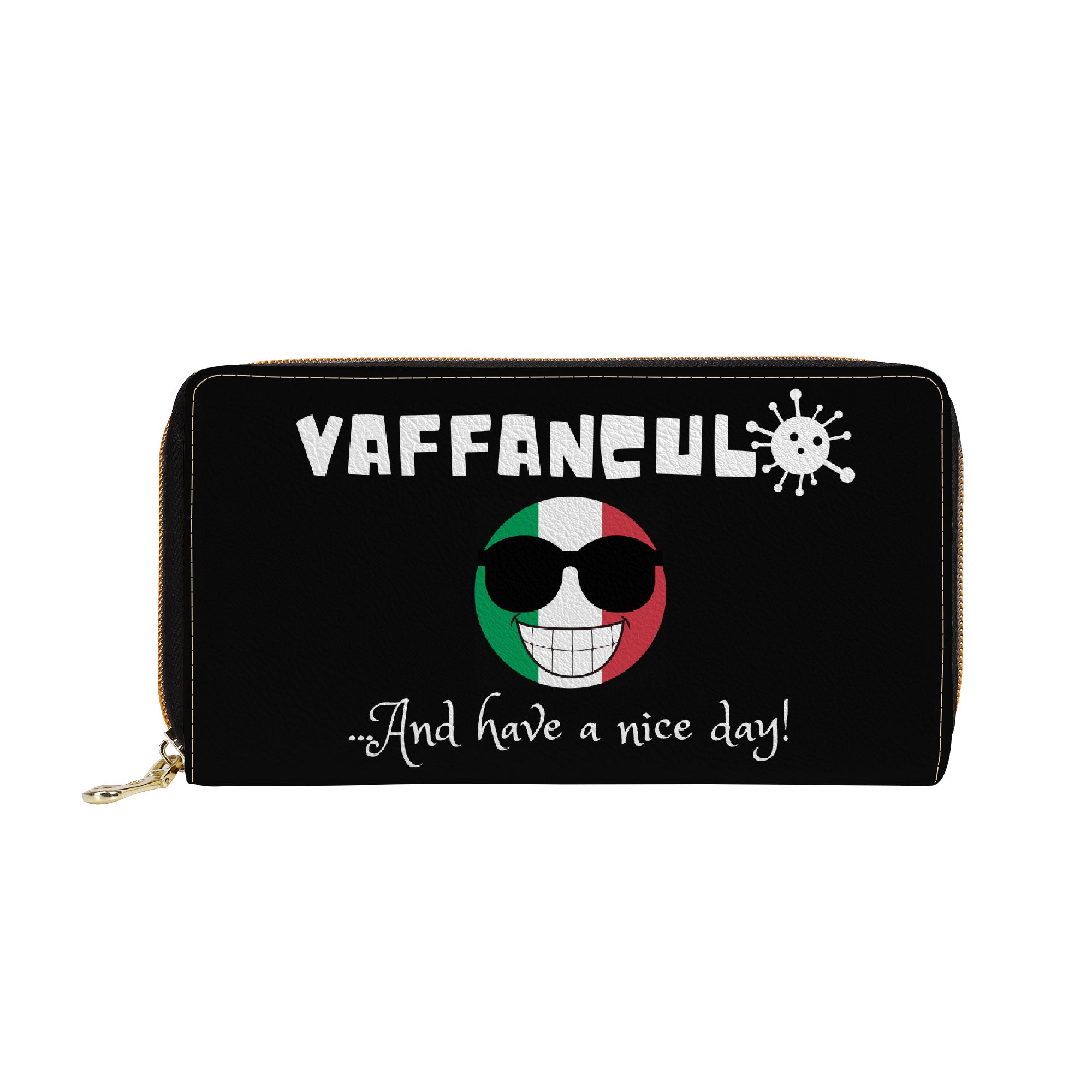 Vaffanculo And Have A Nice Day Zipper Purse Clutch Bag