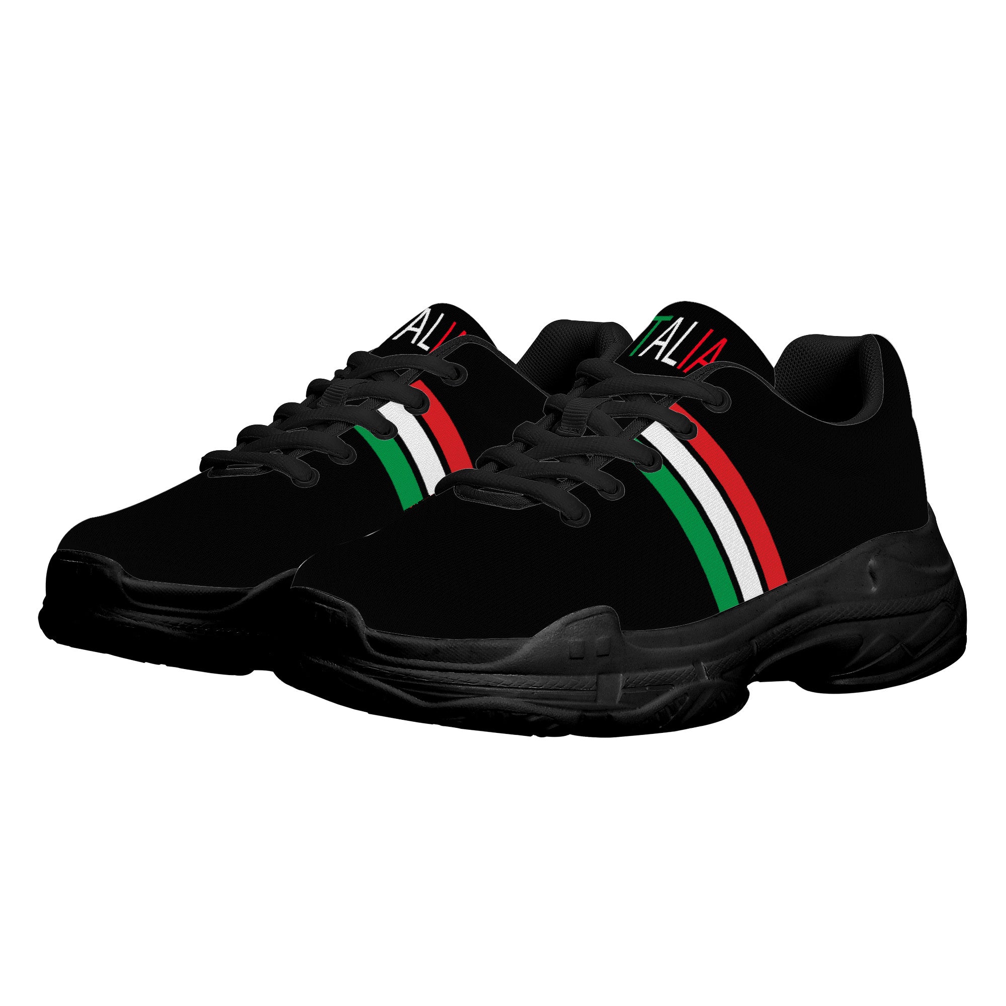 Italia Chunky Sneakers - Black