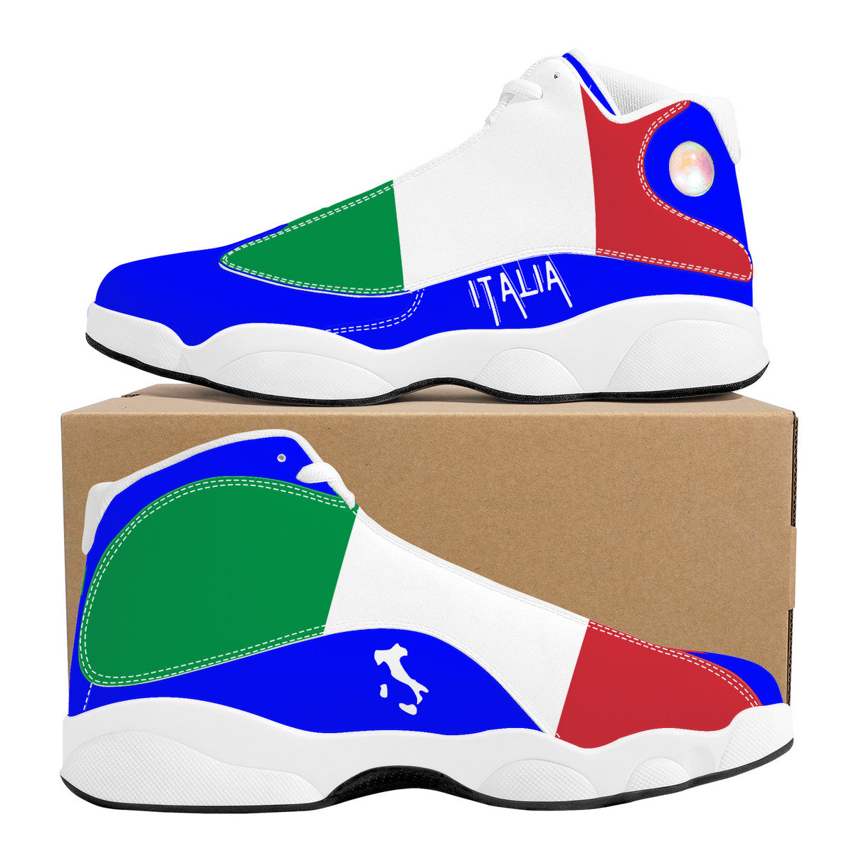 Italia Basketball Sneakers - Blu