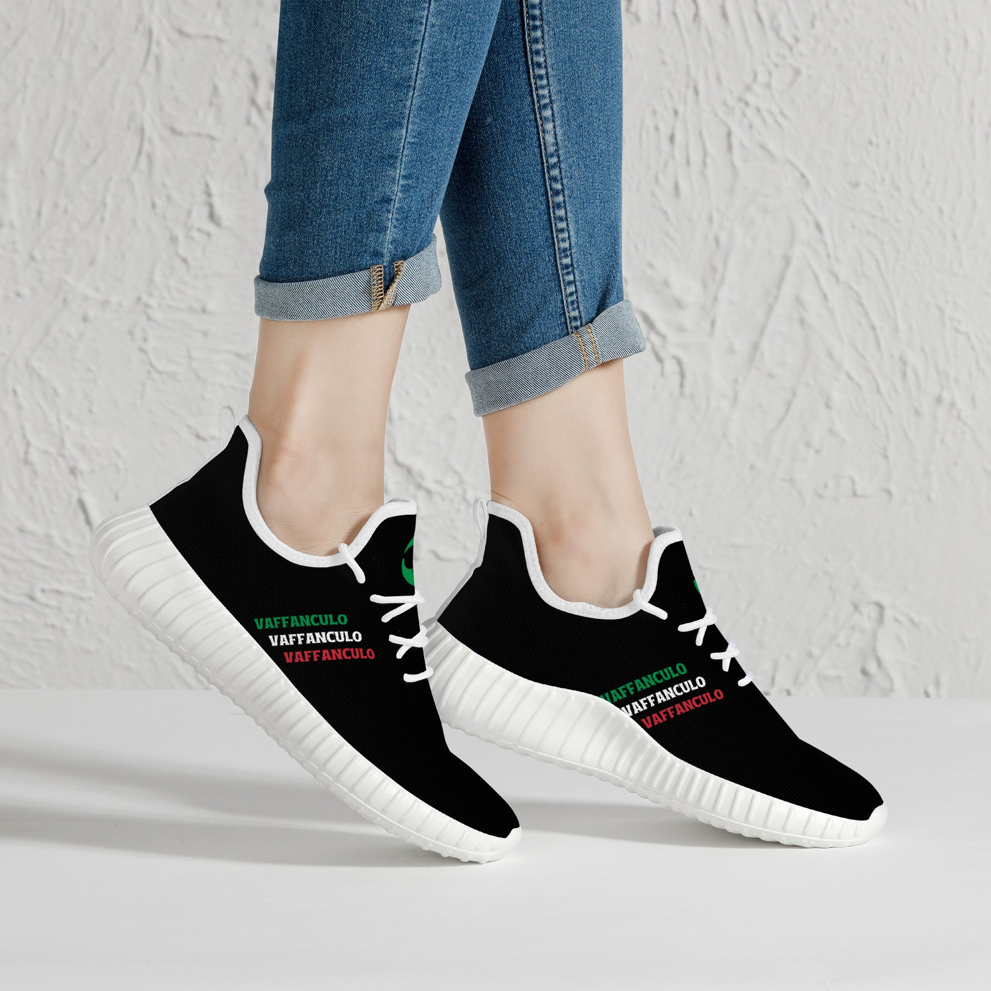 Vaffanculo Mesh Knit Sneakers