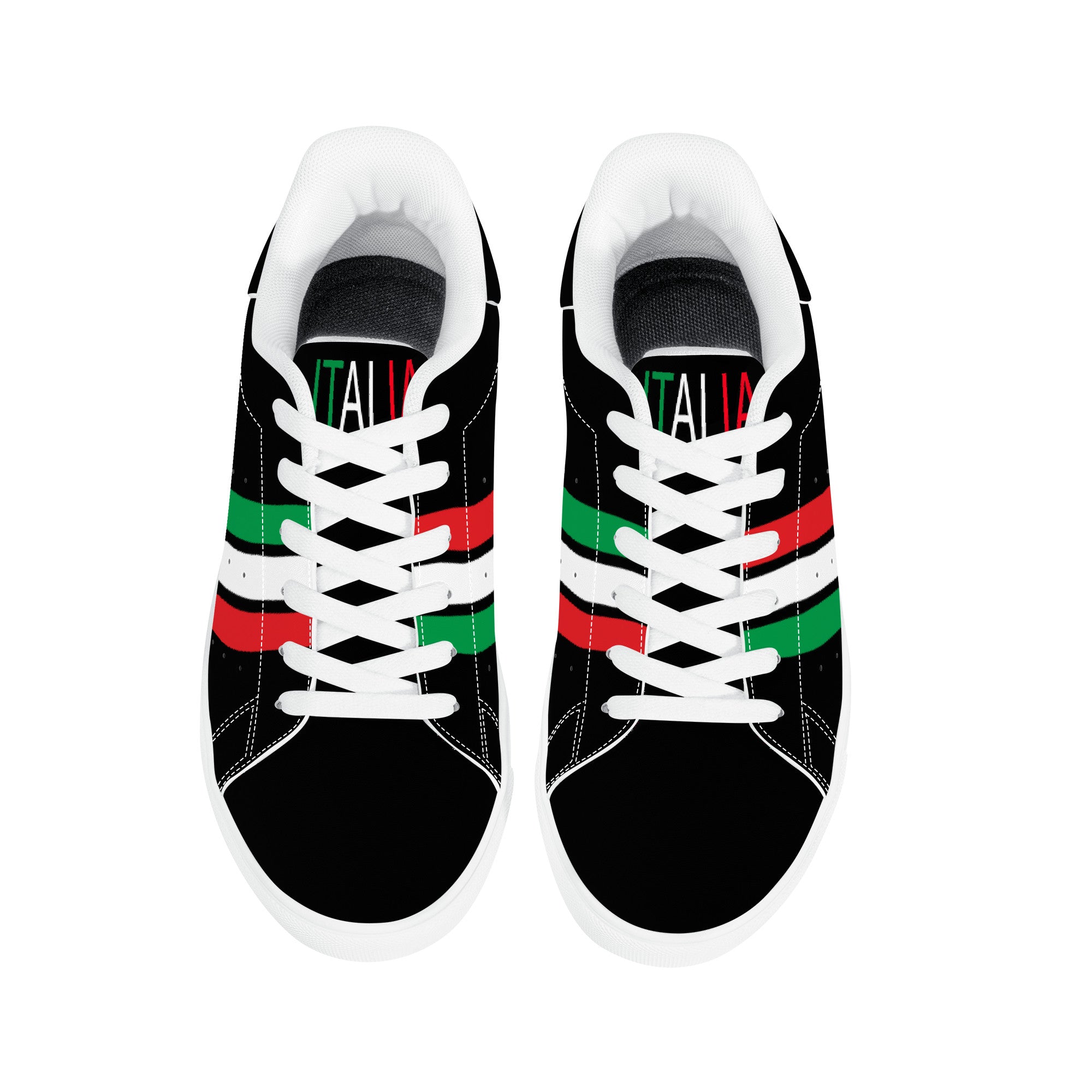 Italia Low-Top Leather Sneakers