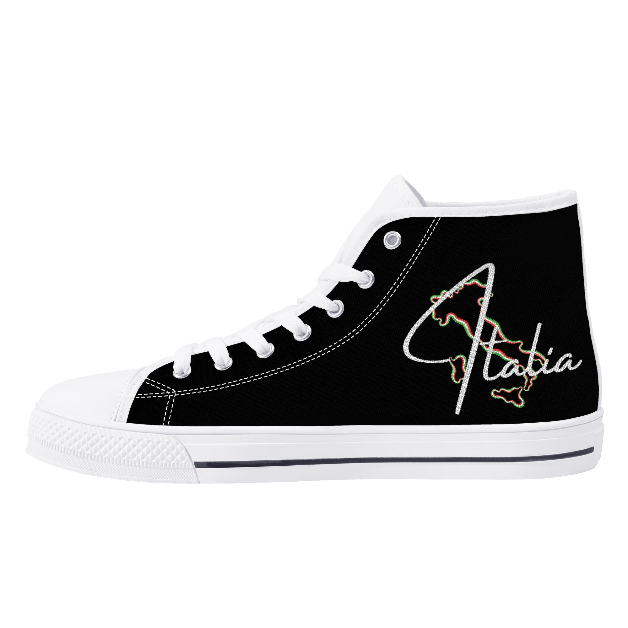 Italia High-Top Canvas Shoes