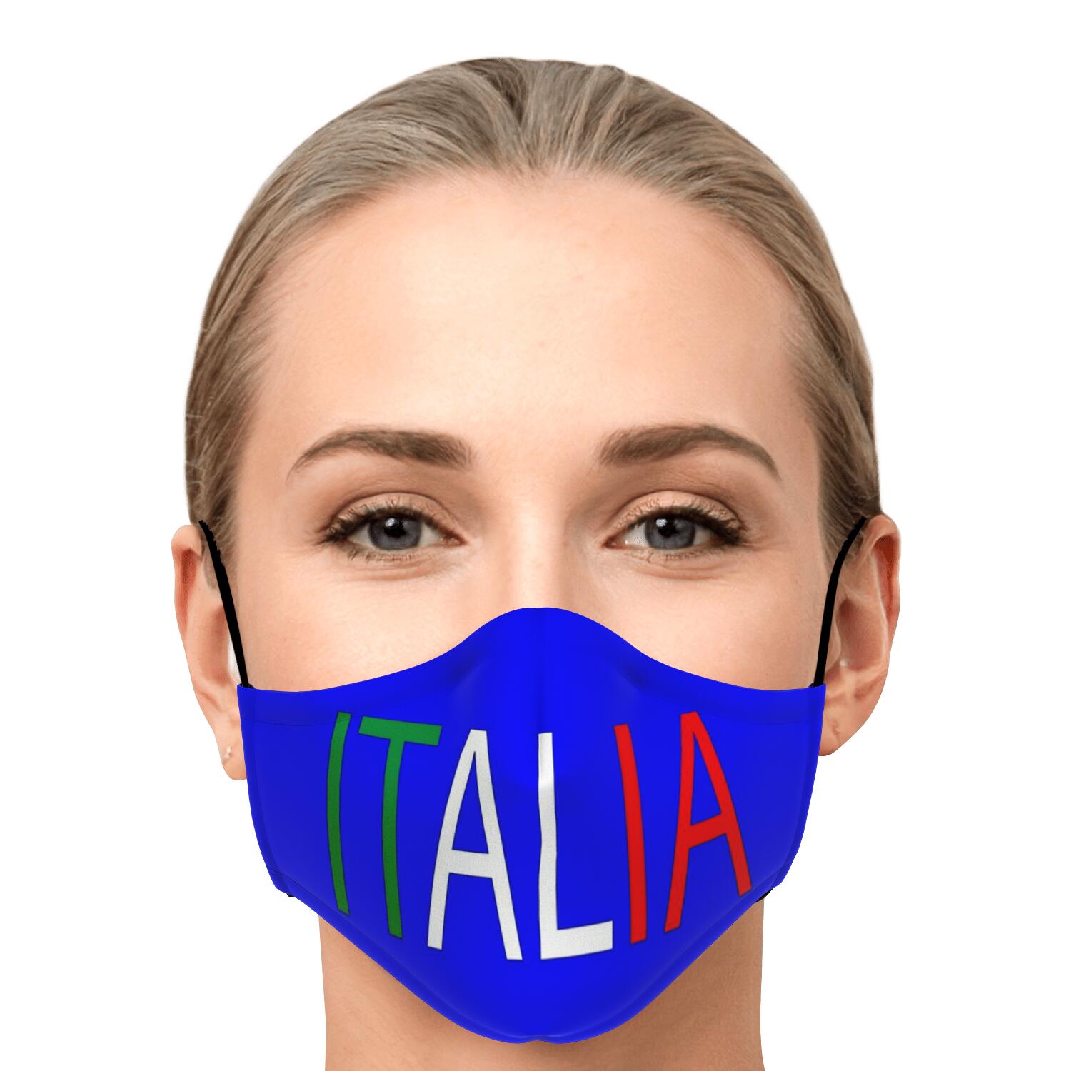 Italia Blue Custom Face Mask + 2 PM 2.5 Filters