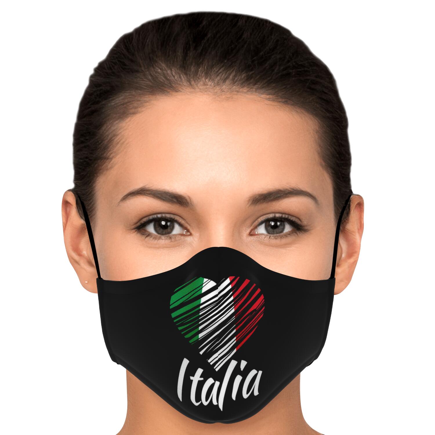 I Love Italy Custom Face Mask + 2 PM 2.5 Filters