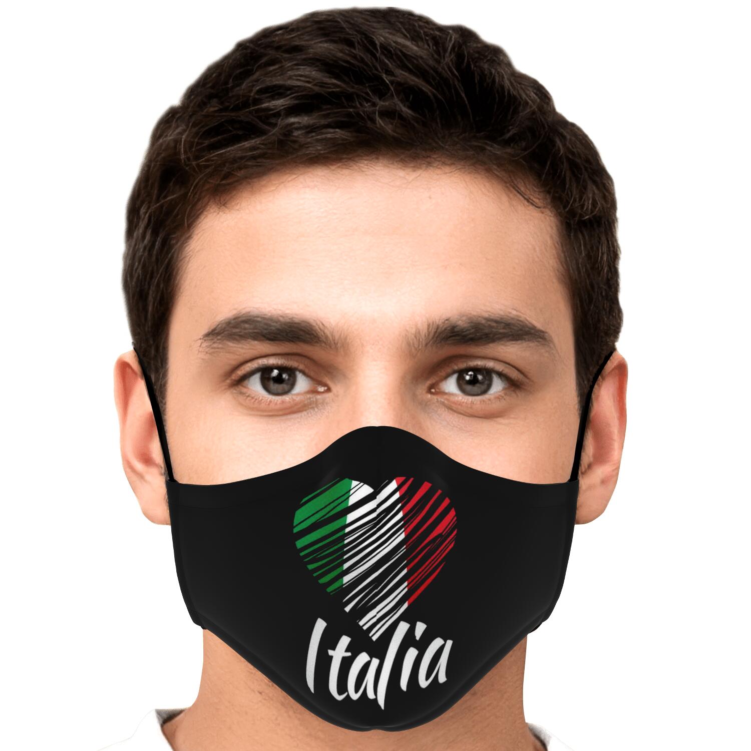 I Love Italy Custom Face Mask + 2 PM 2.5 Filters