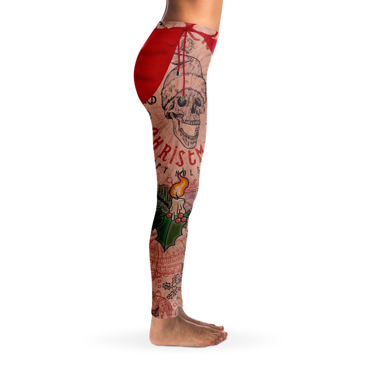 Santa Tattoo Xmas Leggings