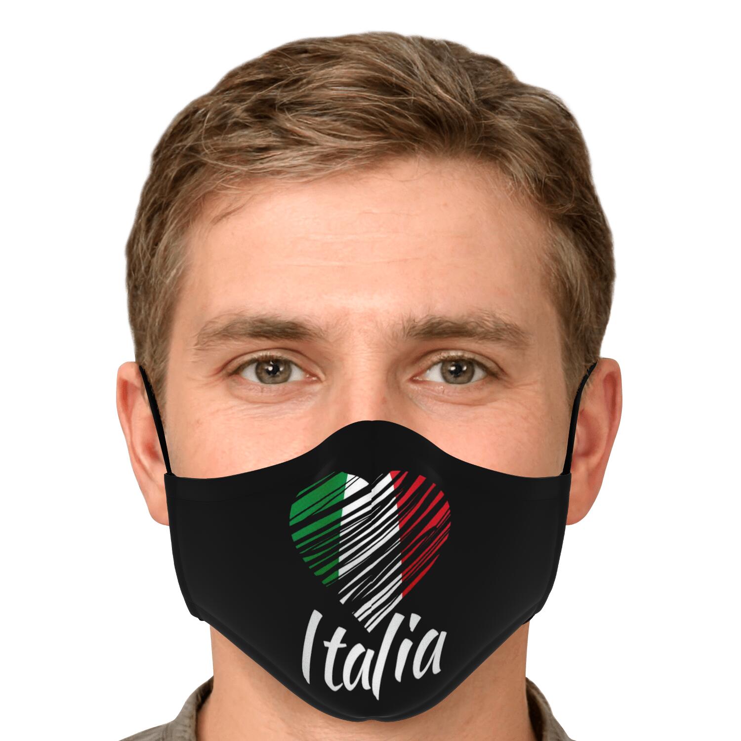 I Love Italy Custom Face Mask + 2 PM 2.5 Filters