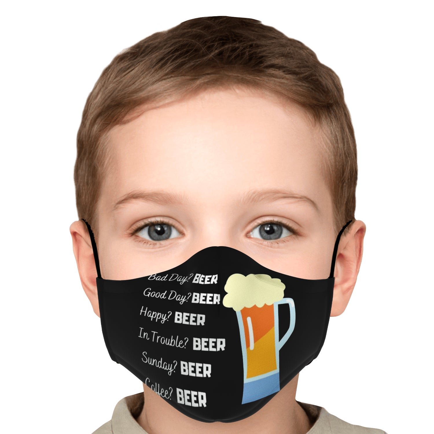 Funny Beer All Occasions Face Mask + 2 PM 2.5 Filters