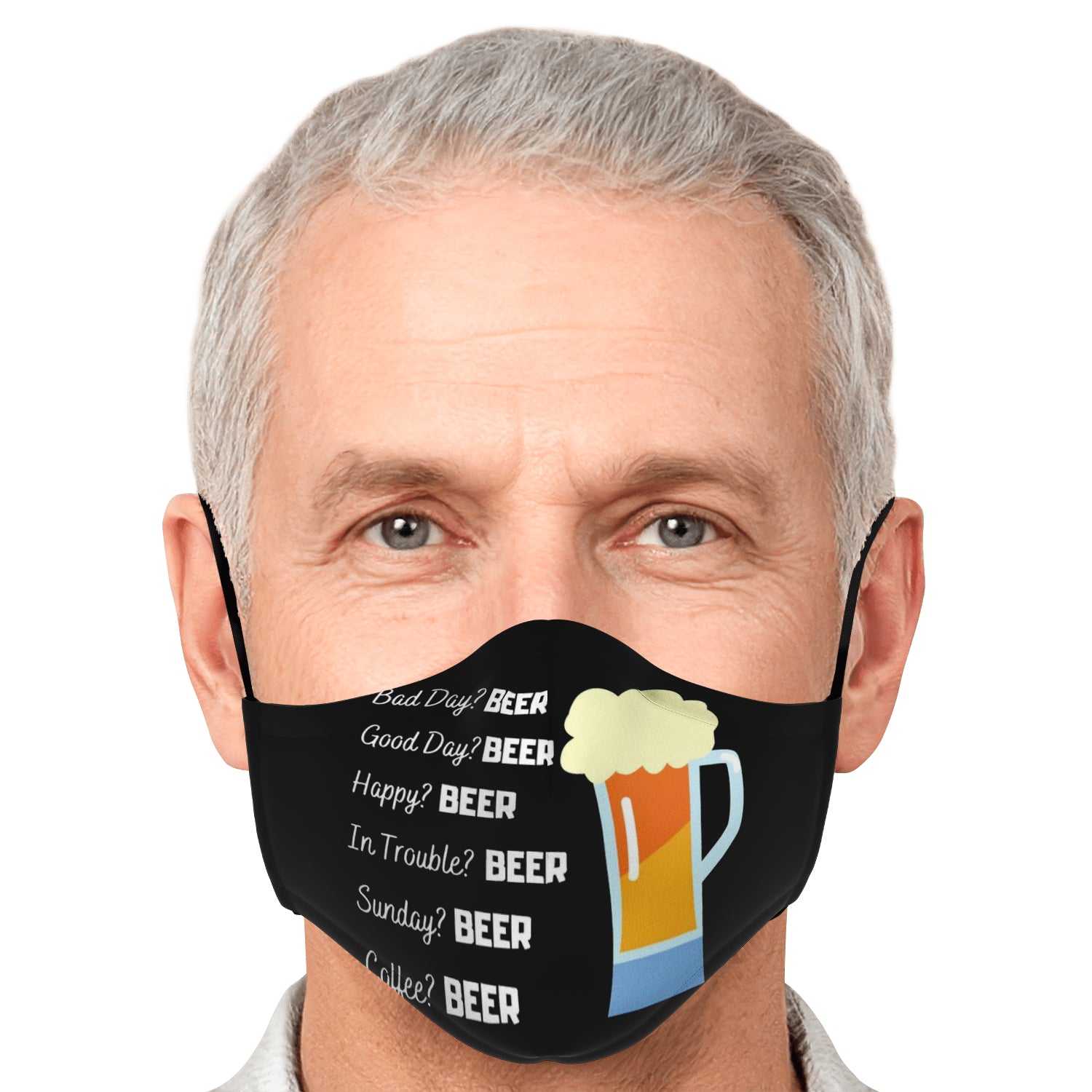 Funny Beer All Occasions Face Mask + 2 PM 2.5 Filters