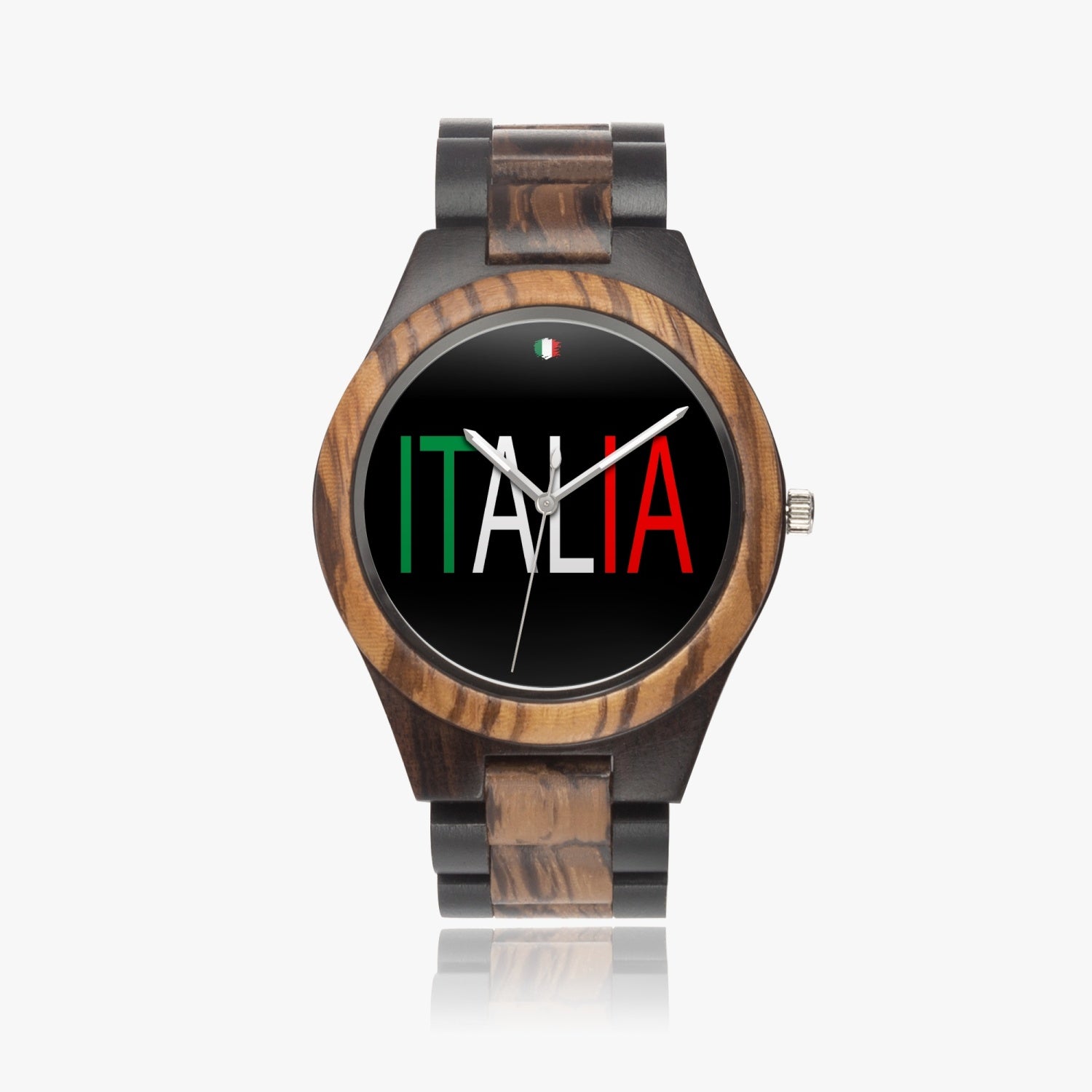 Italia Contrast Wooden Watch