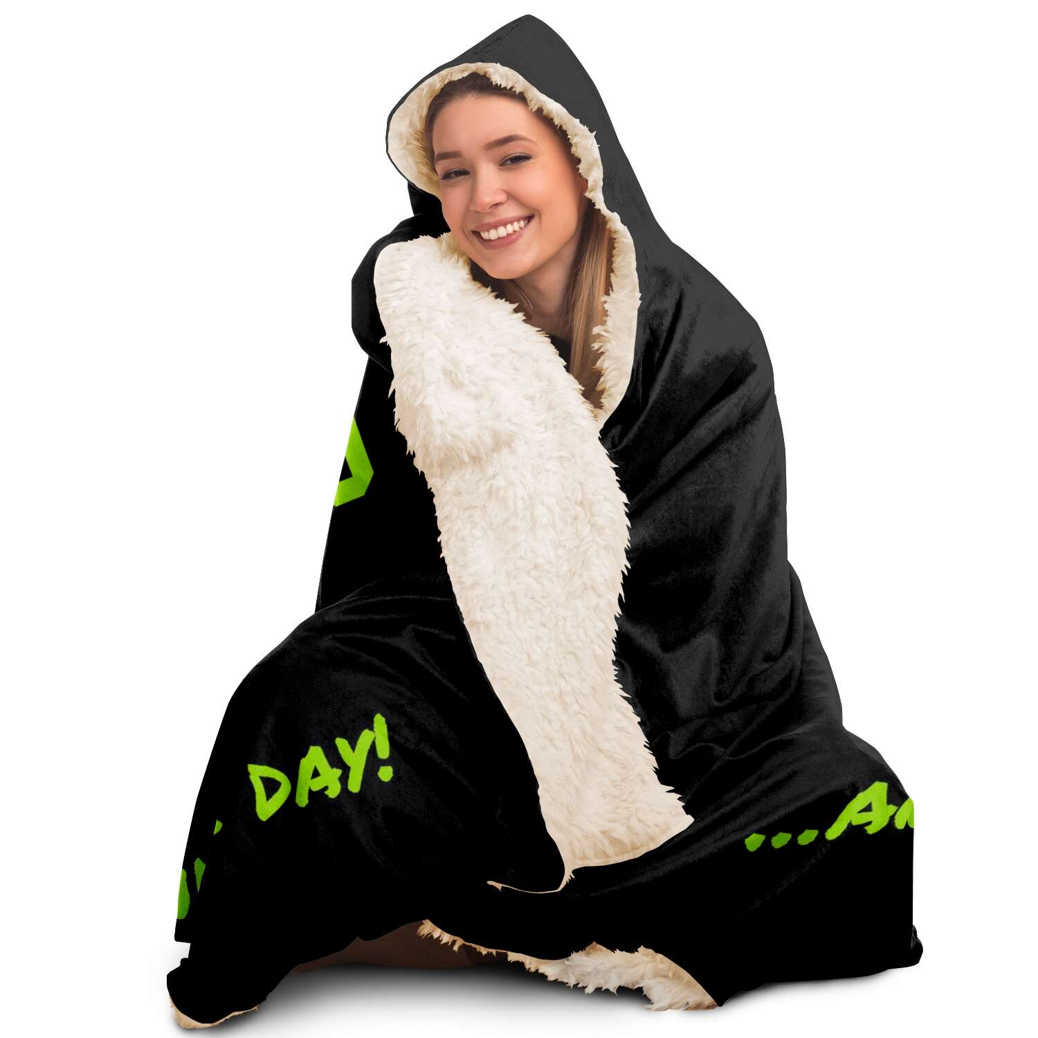 Vaffanculo And Have A Nice Day Hooded Blanket