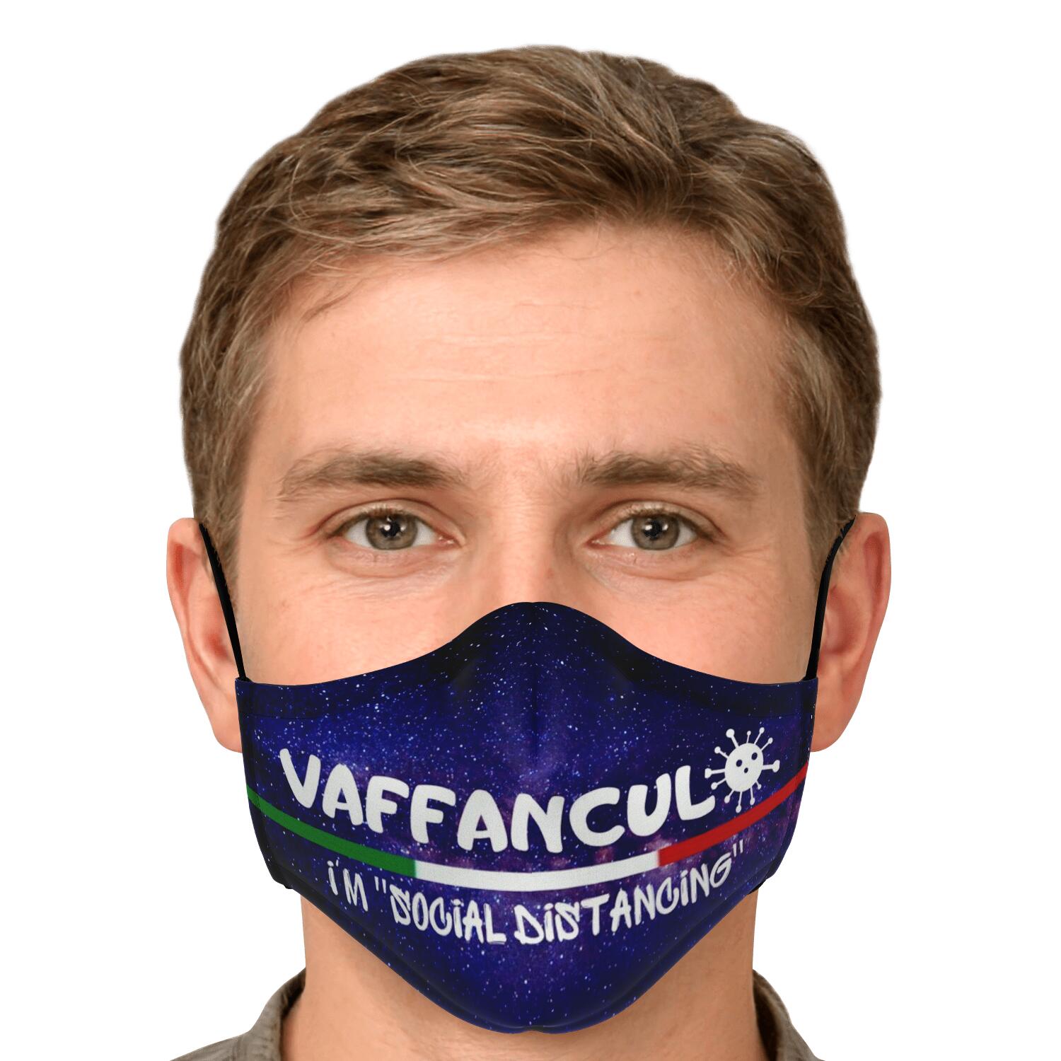 Vaffanculo Social Distancing Galaxy Face Mask + 2 PM 2.5 Filters