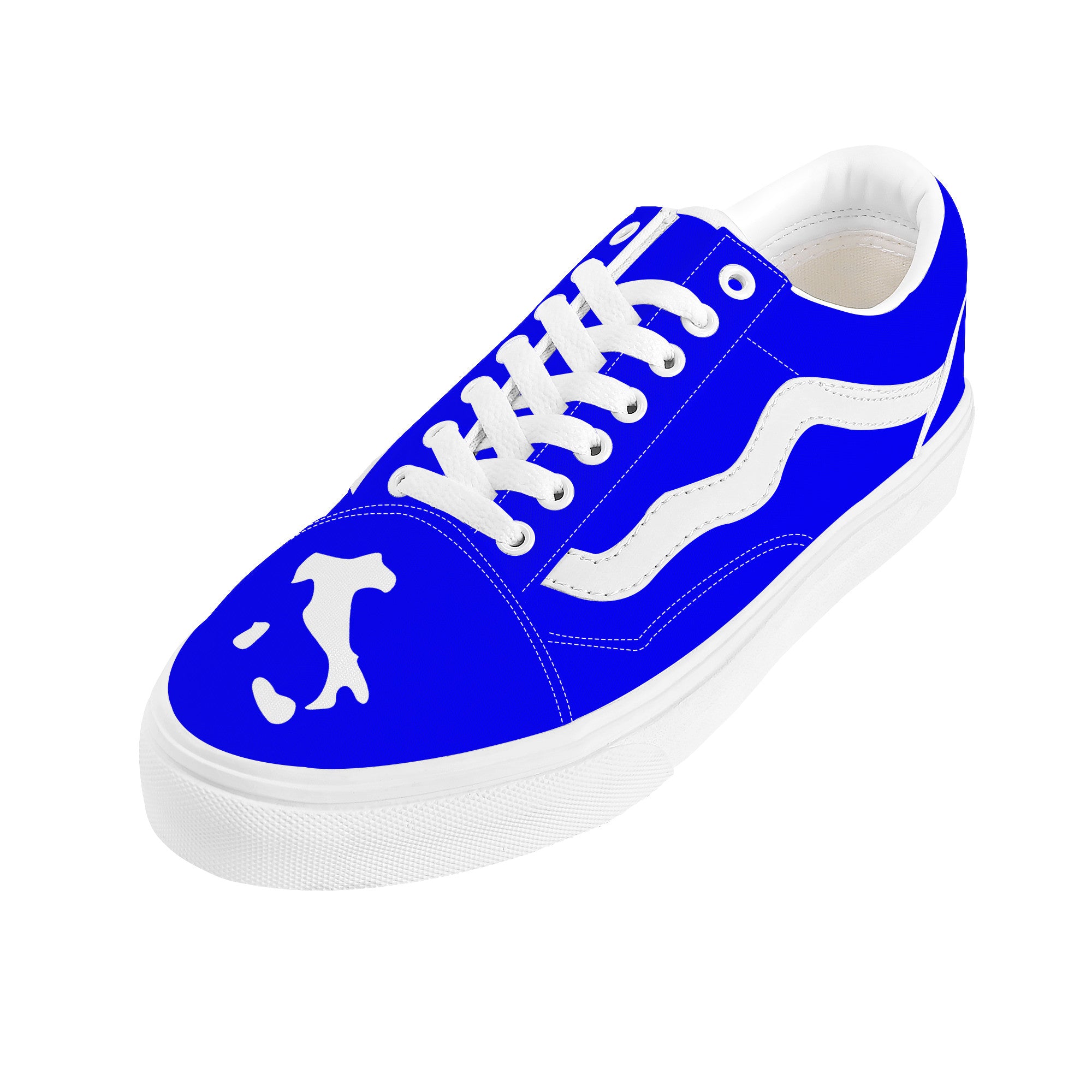 Italia Low Top Flat Sneakers Blu