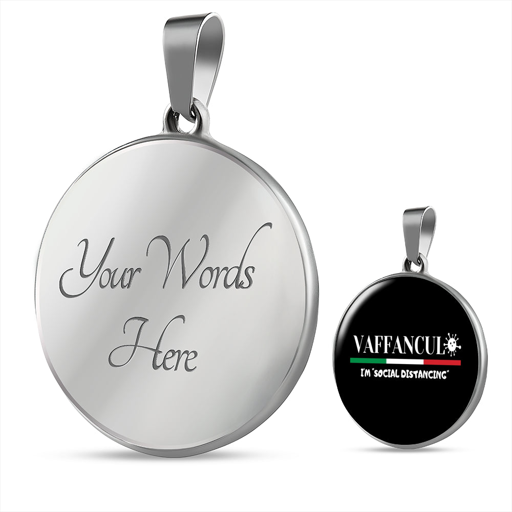 Vaffanculo Virus Social Distancing Circle Necklace