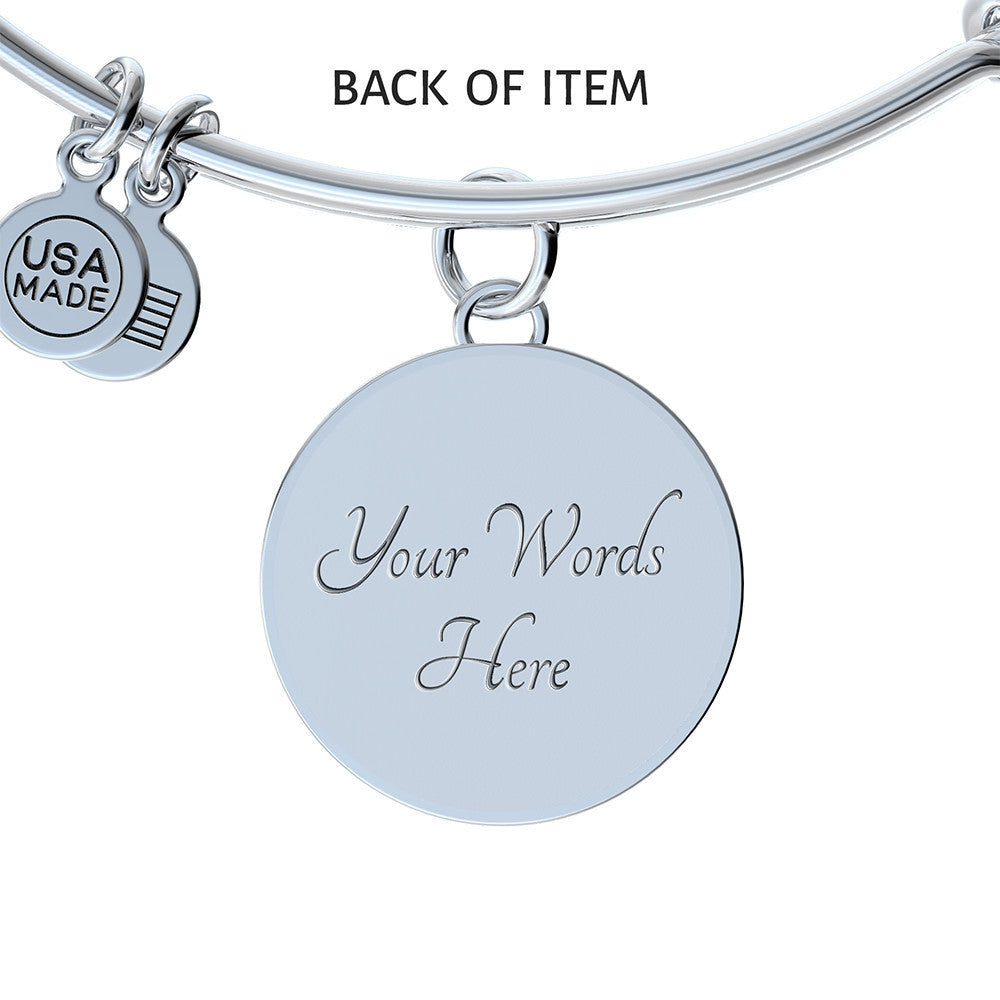 Italian Flag Smile Circle Bangle