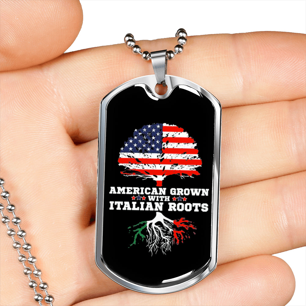 Italian Roots Dog-Tag Necklace