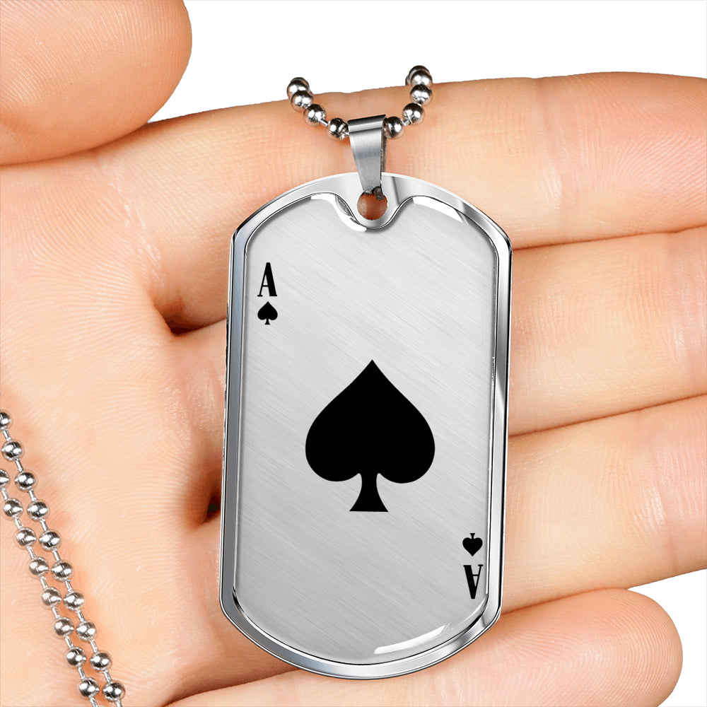 Ace Of Spades Dog-Tag