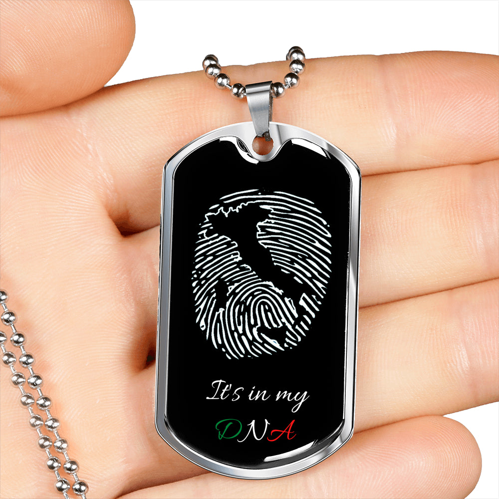 Italy In My DNA Italia Dog-Tag