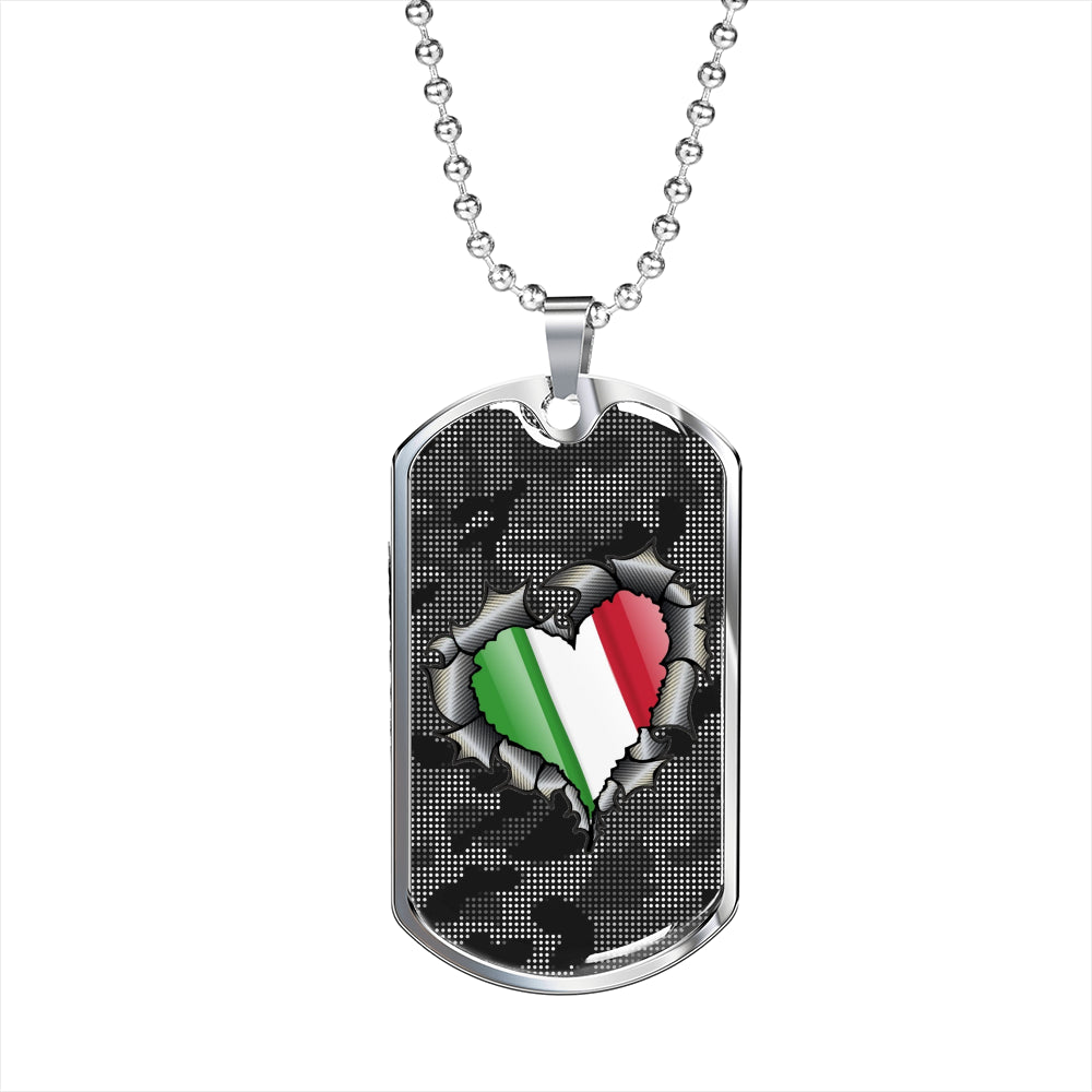 Italia Inside Dog-Tag Necklace
