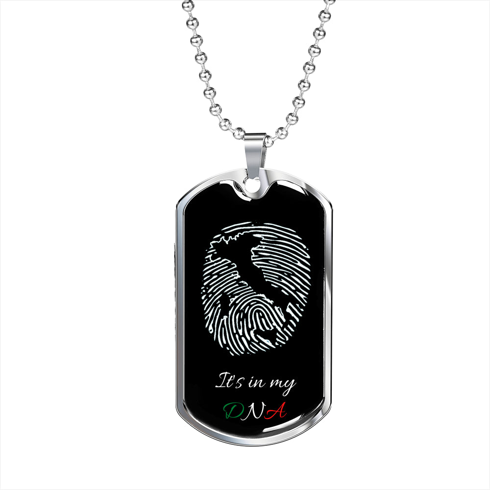 Italy In My DNA Italia Dog-Tag
