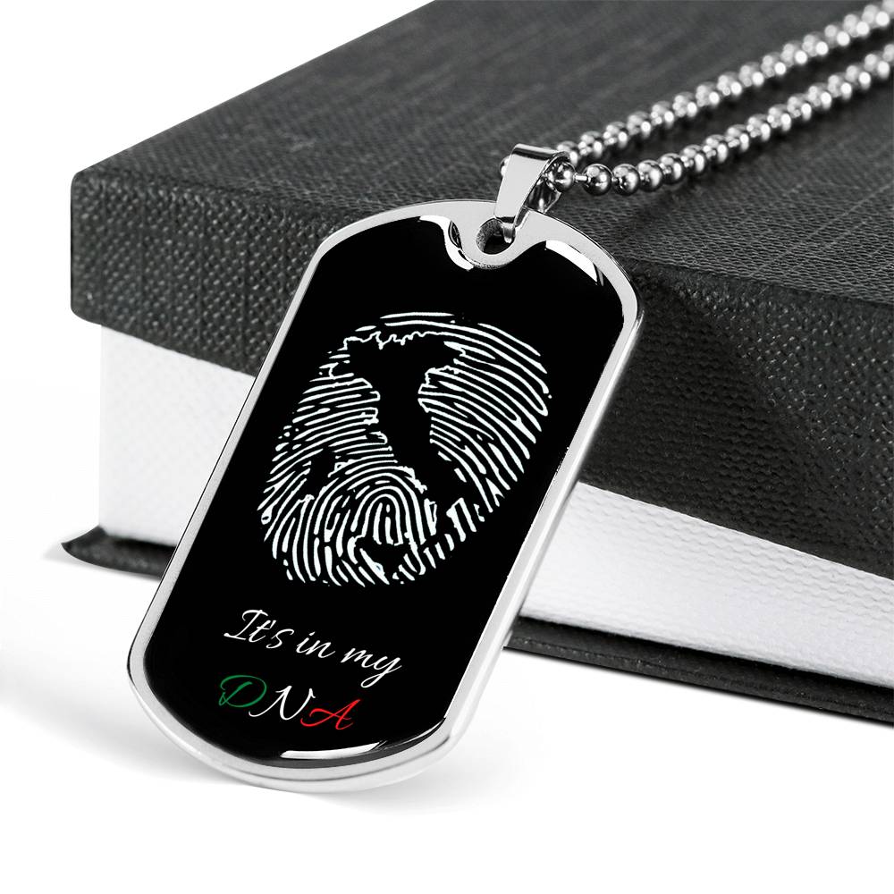 Italy In My DNA Italia Dog-Tag