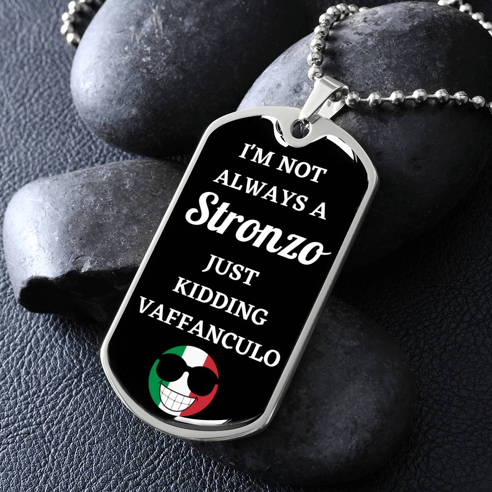 Stronzo Dog Tag Necklace