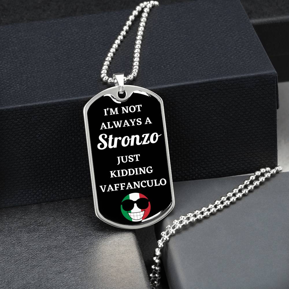 Stronzo Dog Tag Necklace