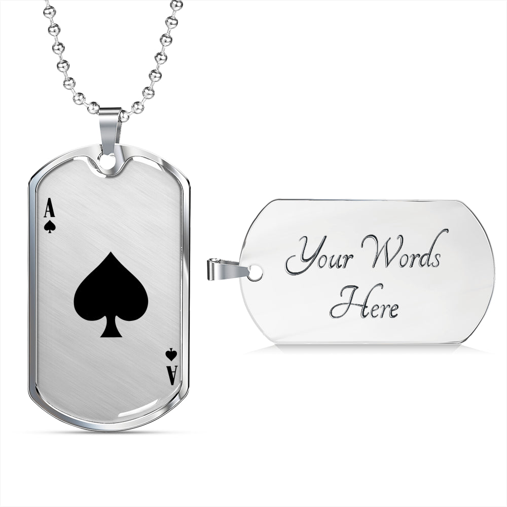 Ace Of Spades Dog-Tag