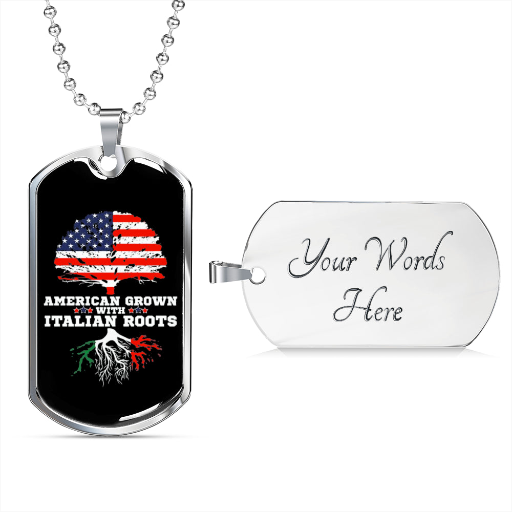 Italian Roots Dog-Tag Necklace