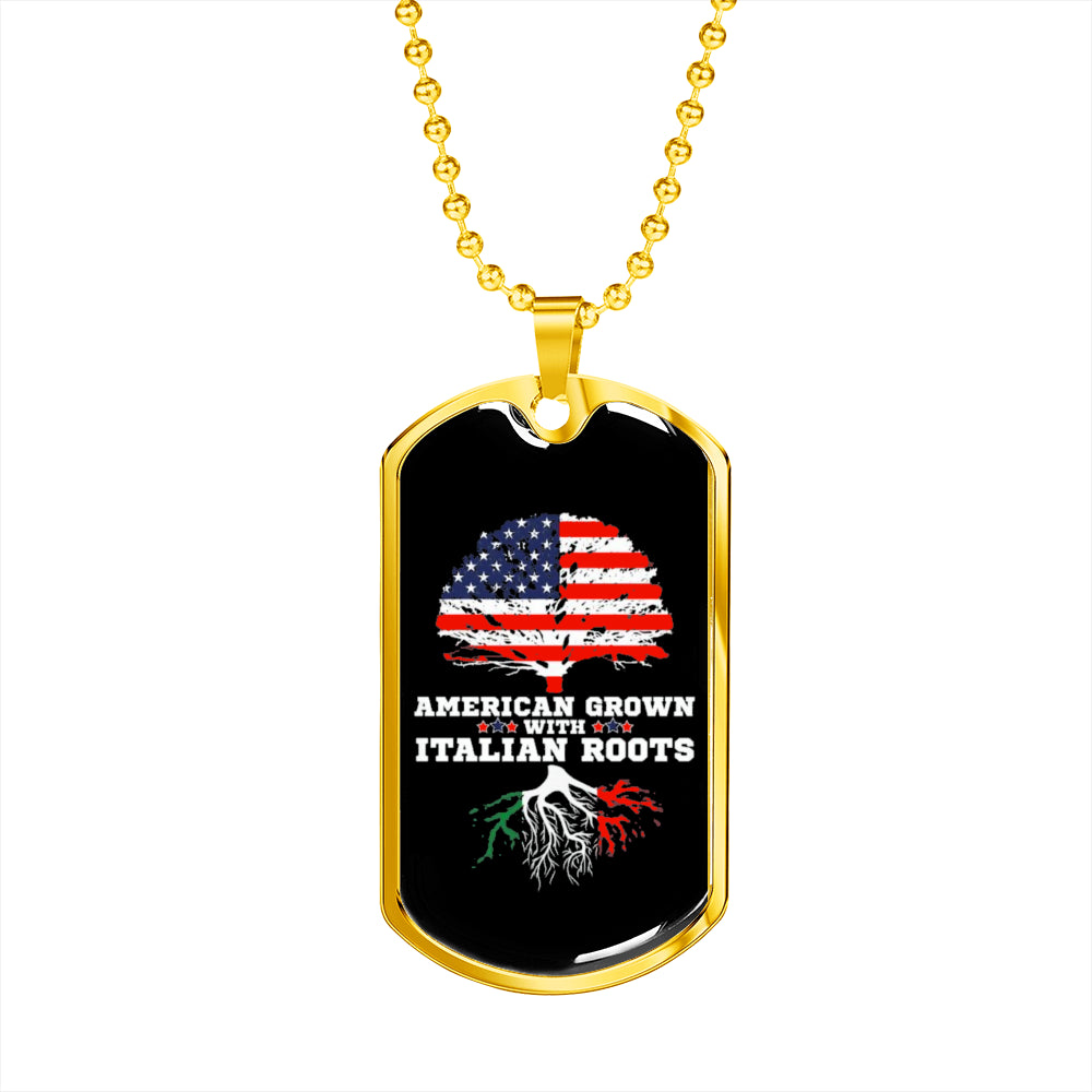 Italian Roots Dog-Tag Necklace