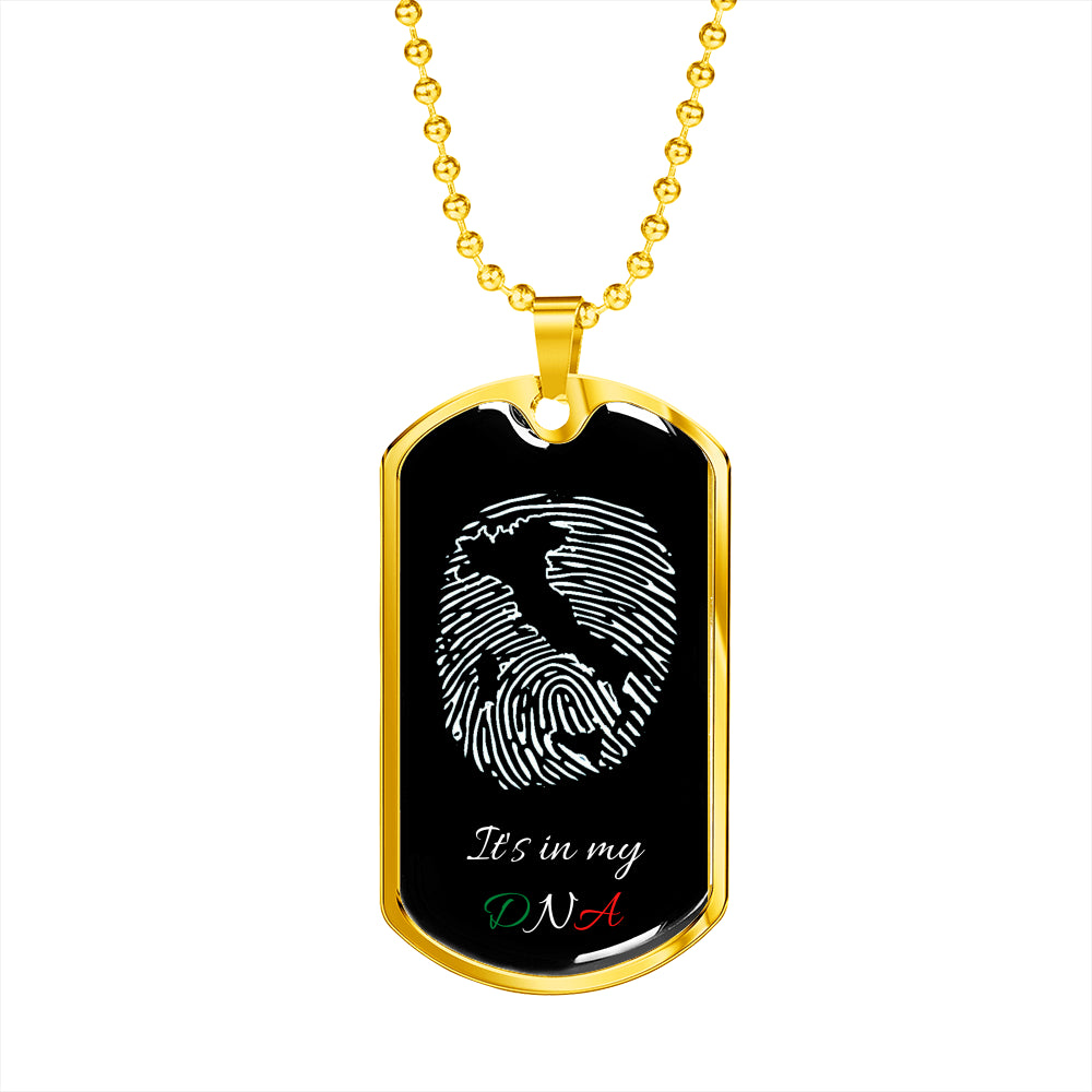 Italy In My DNA Italia Dog-Tag