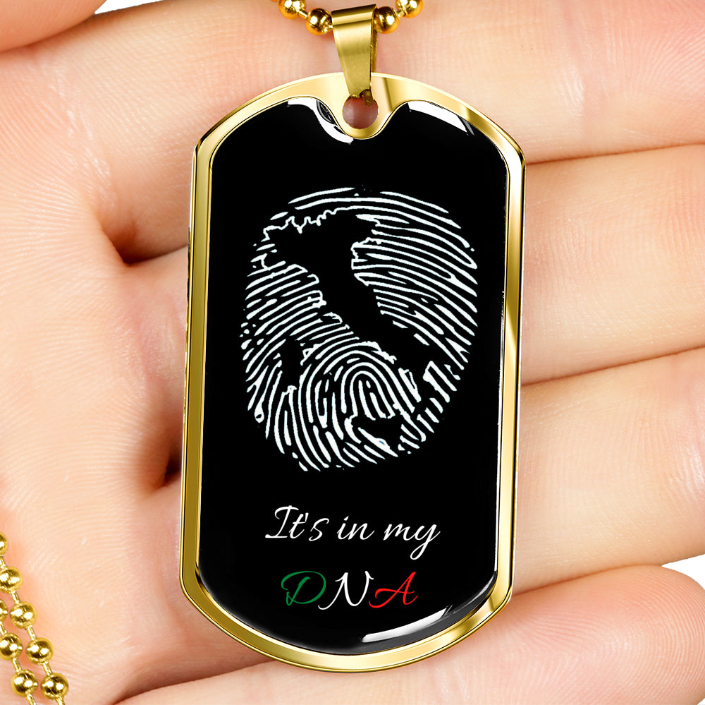 Italy In My DNA Italia Dog-Tag