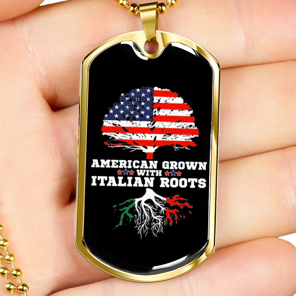 Italian Roots Dog-Tag Necklace