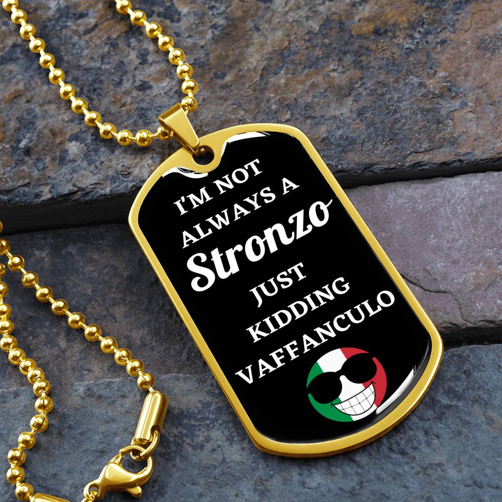 Stronzo Dog Tag Necklace
