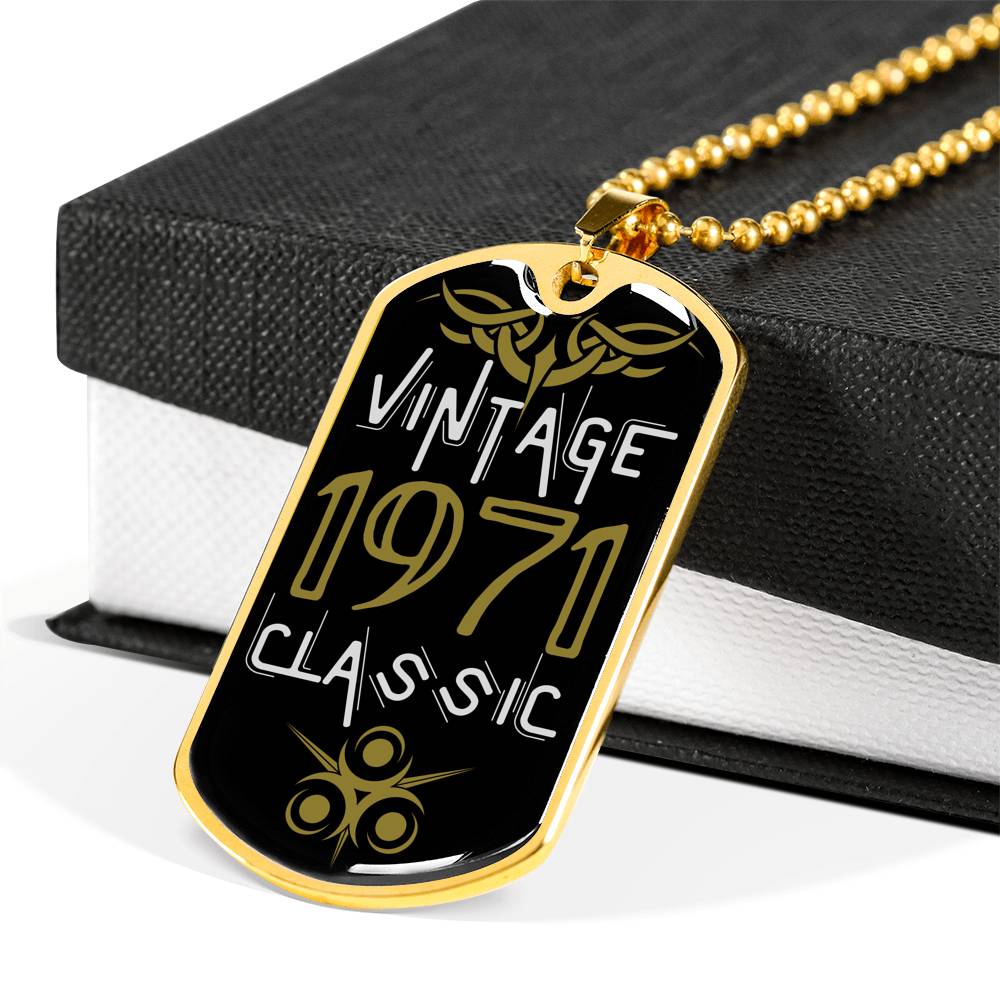 1971 Vintage Classic Dog-Tag Necklace