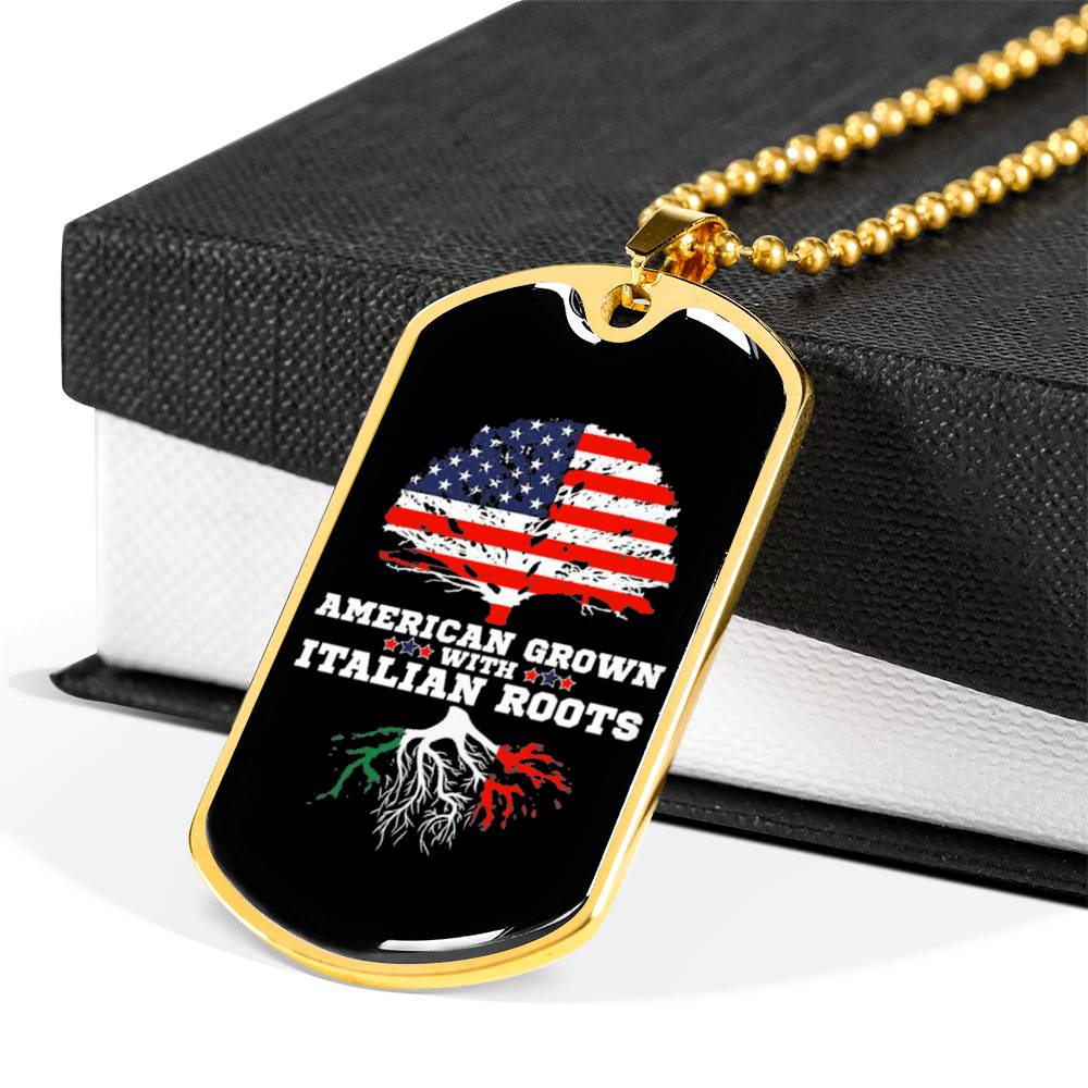 Italian Roots Dog-Tag Necklace