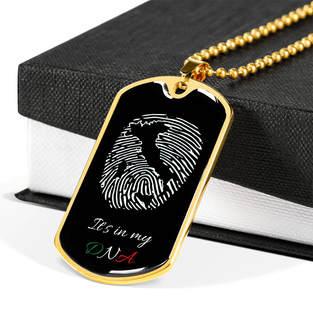 Italy In My DNA Italia Dog-Tag