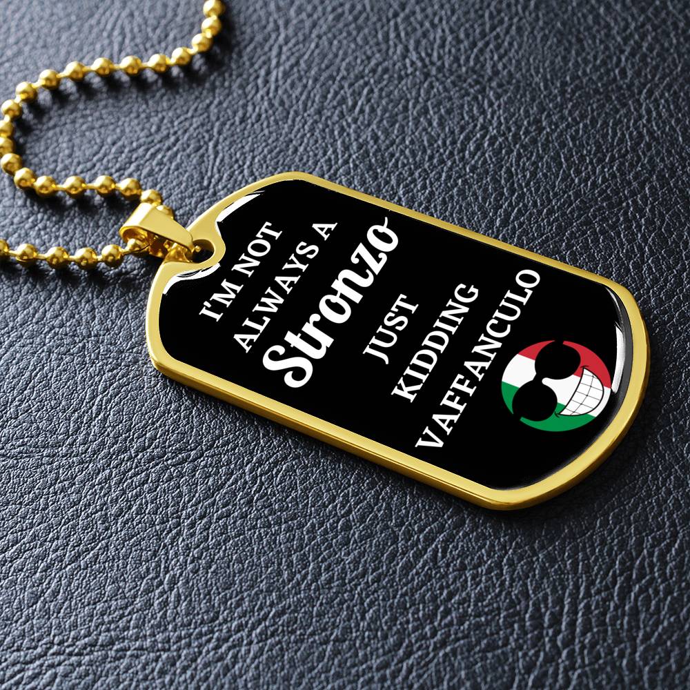 Stronzo Dog Tag Necklace