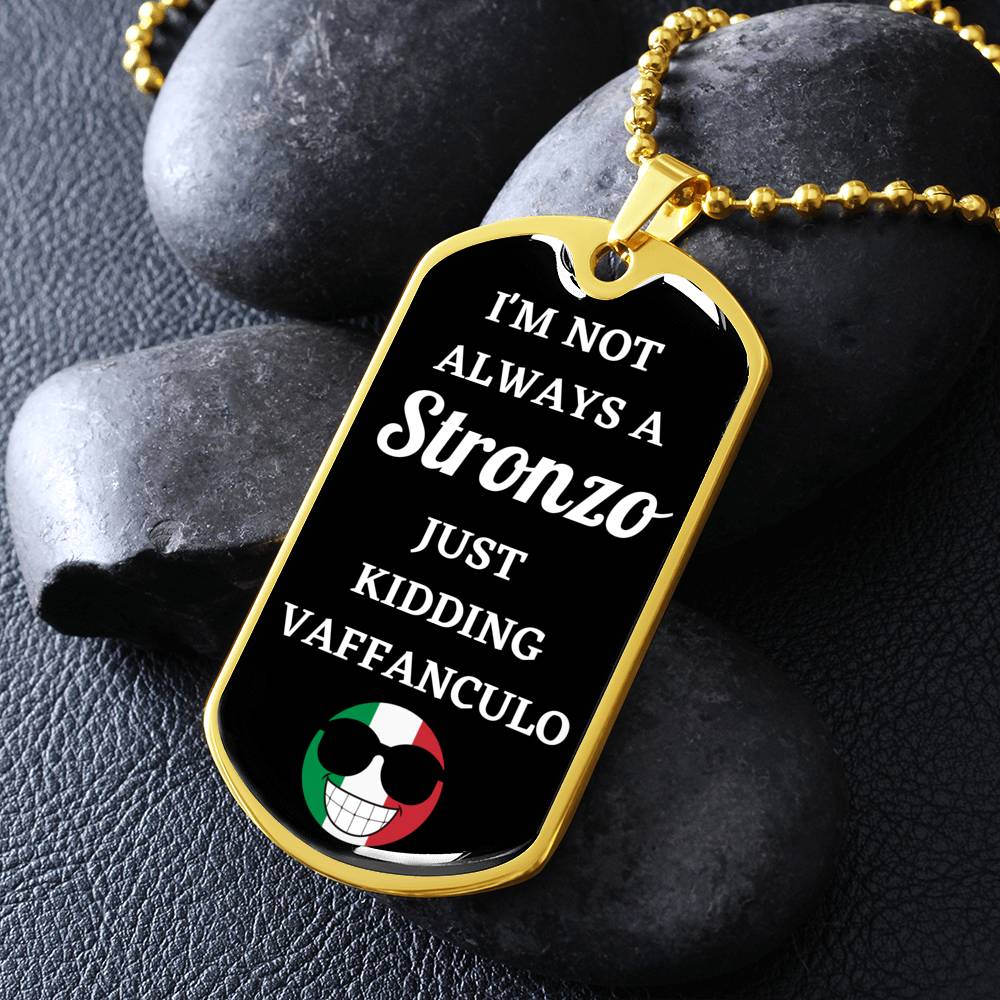 Stronzo Dog Tag Necklace